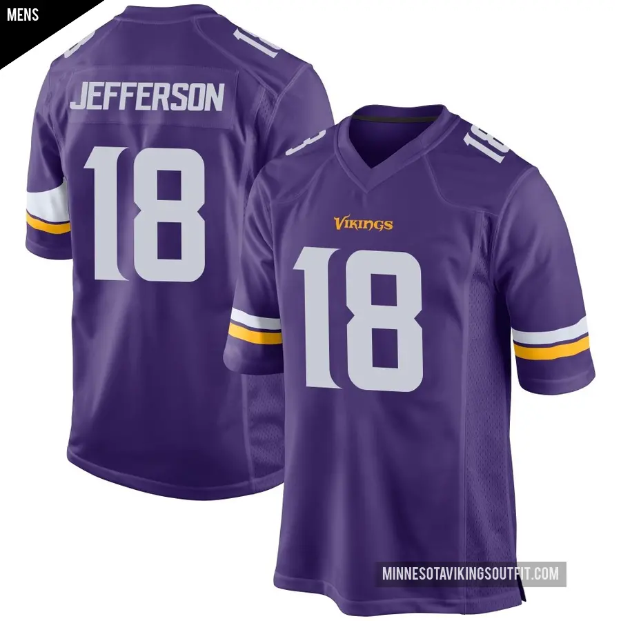 Maillot Vikings Justin Jefferson #18 - Taille L - Pourpre - Neuf Avec étiquettes (sNWT)