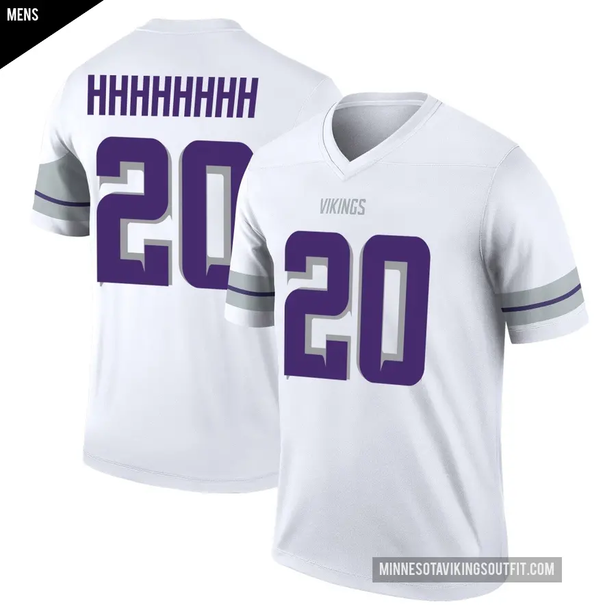 Men's Minnesota Vikings ＃20 Charles Demmings White Legend Alternate Jersey