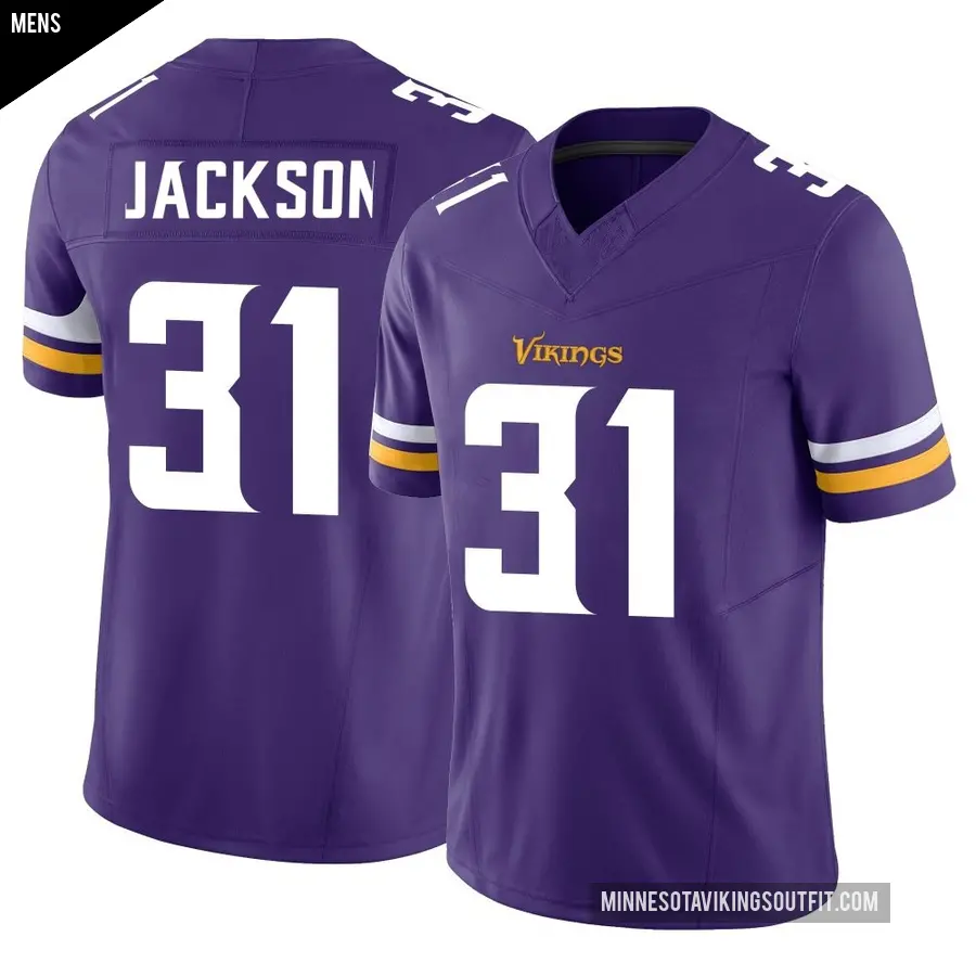 Men's Minnesota Vikings ＃31 Khyree Jackson Purple Limited Vapor F.U.S.E. Jersey