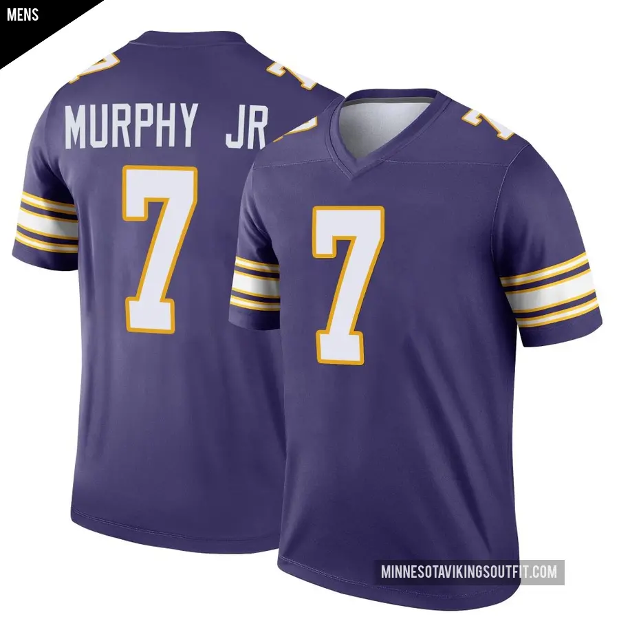 Men's Minnesota Vikings ＃7 Byron Murphy Jr. Purple Legend Classic Jersey
